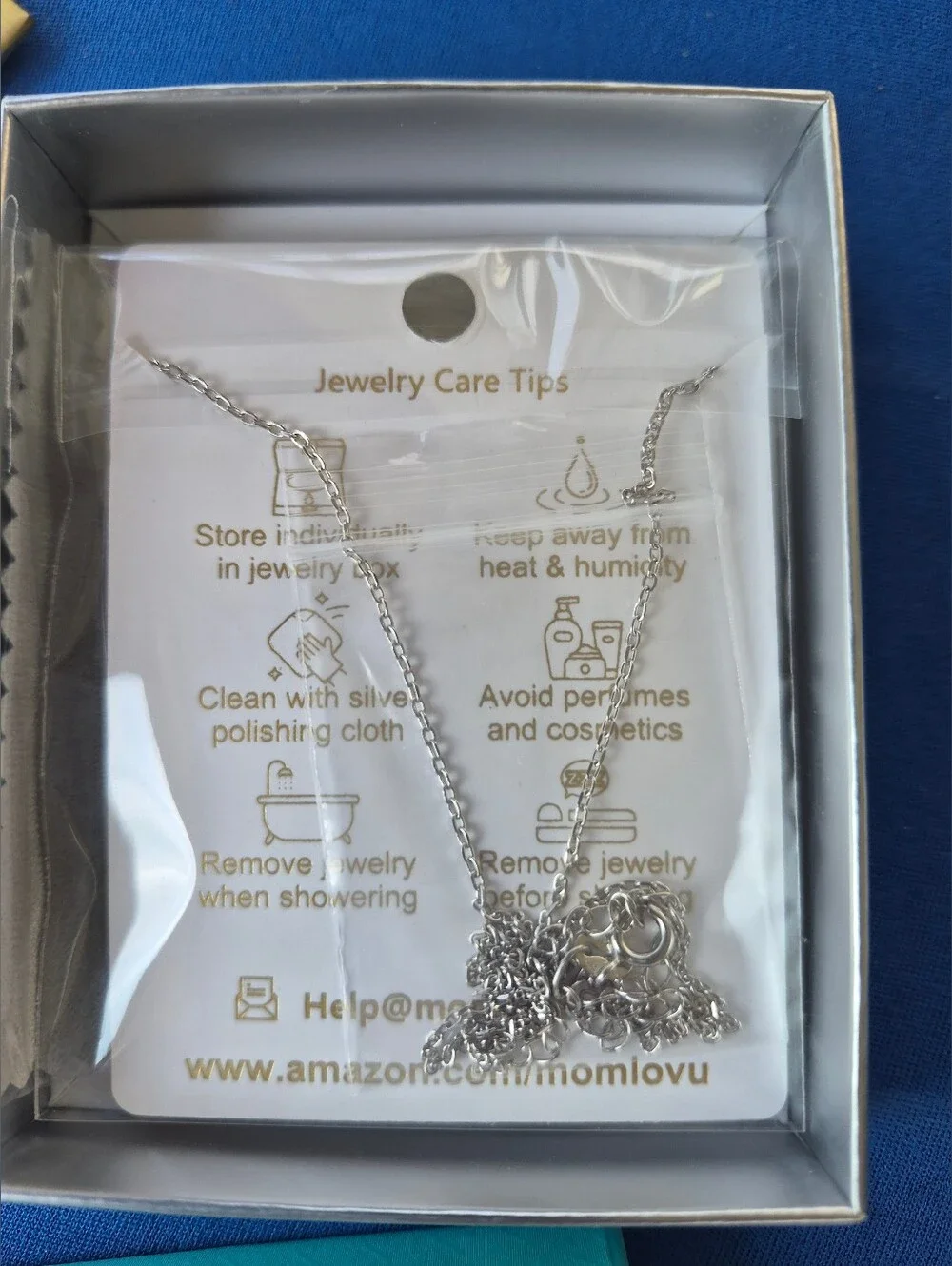 MOMLOVU 💎💚 Eternity Heart Necklace 💚💎 NEW & GIFT BOXED 🌟 Emerald & Silver